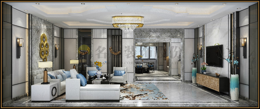 帕佳图天玥新中式|轻奢雅致风格看灰白色如何