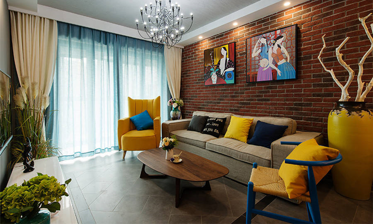 重庆业之峰装饰-鲁能新城80-平混搭风格_重庆