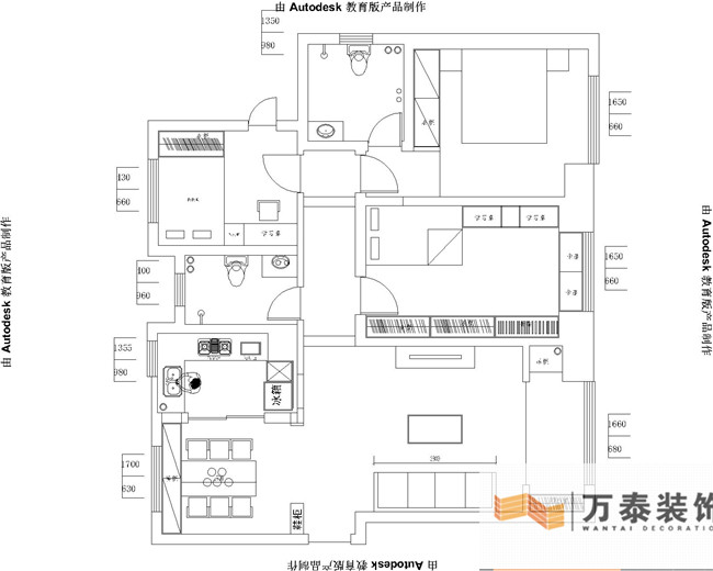 济南万泰装饰|保利华庭135平现代简约装修案例