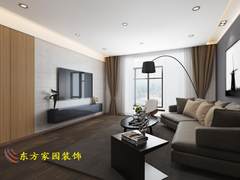 极简主义|鲁信长春花园106平现代简约风格装修