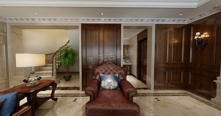 珠江城装修|巴南区珠江城叠拼别墅设计|天古装