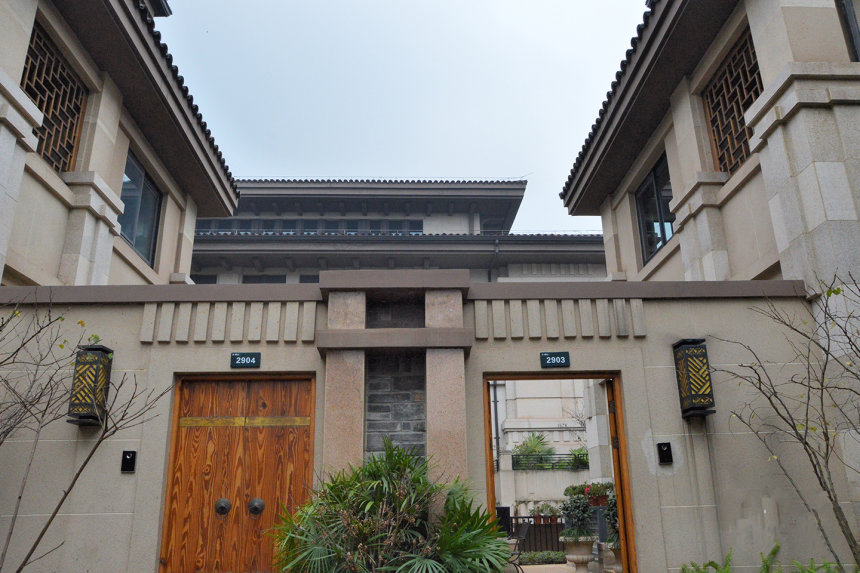 重庆四合院装修|东海定南山别墅设计|天古装饰